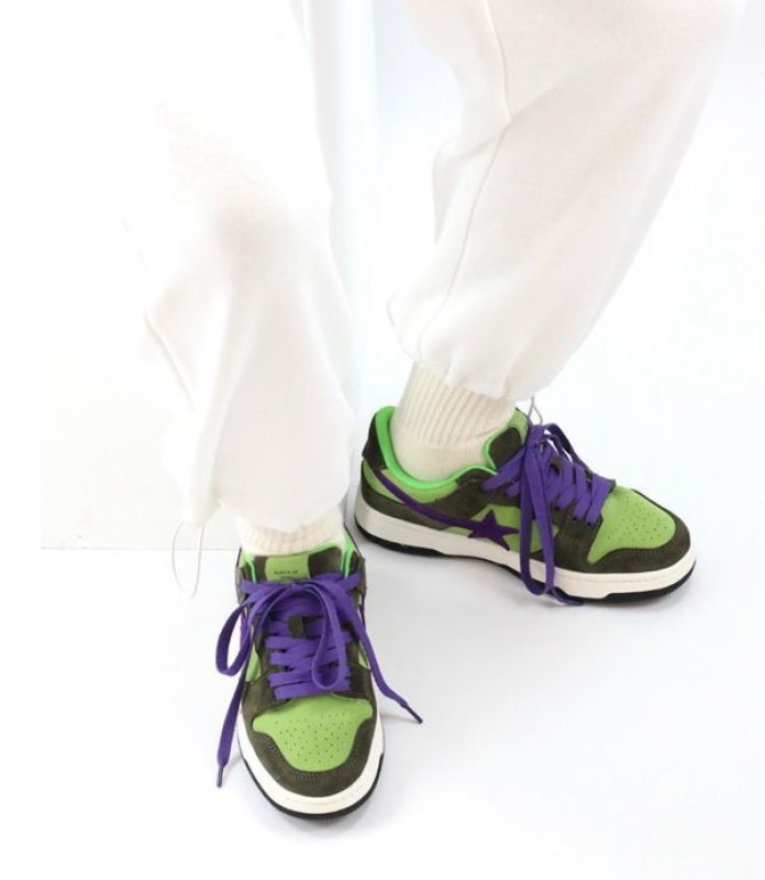画像6: broken star LACE-UP SNEAKERS shoes  ユニセックス男女兼用ブロークンスター星レースアップスニーカー カジュアル シューズ (6)