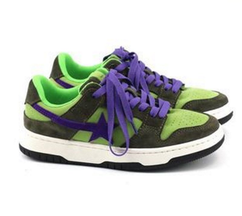 画像10: broken star LACE-UP SNEAKERS shoes  ユニセックス男女兼用ブロークンスター星レースアップスニーカー カジュアル シューズ (10)