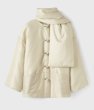 画像10: bow muffler down half coat jacket 　  bowマフラーダウンハーフコートジャケット (10)