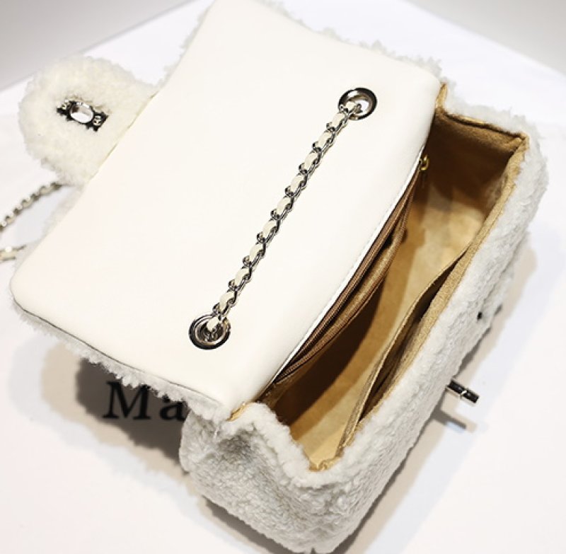 画像5: Flower Motif Far Chen Shoulder shoulder tote bag handbag  フラワーモチーフファーチェンショルダートートショルダーバッグ (5)