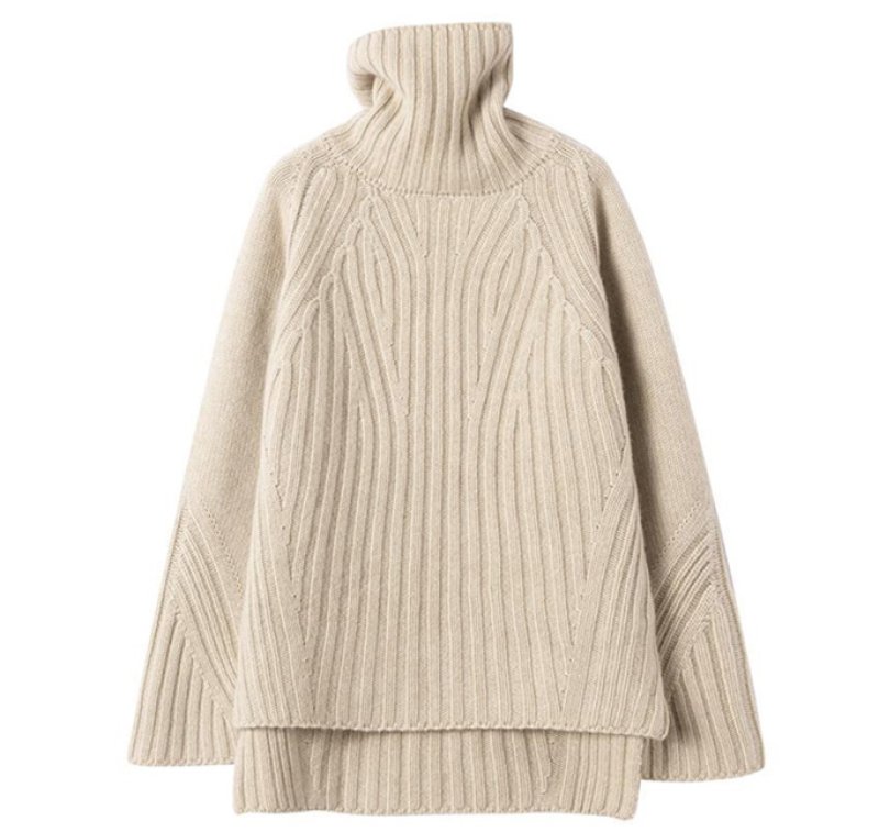 画像4: turtleneck sweater knit タートルネックニットプルオーバーセーター  (4)