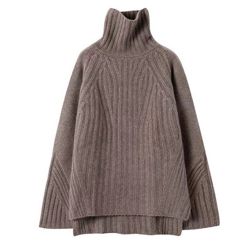 画像2: turtleneck sweater knit タートルネックニットプルオーバーセーター  (2)
