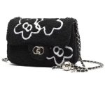 画像2: Flower Motif Far Chen Shoulder shoulder tote bag handbag 　フラワーモチーフファーチェンショルダートートショルダーバッグ (2)