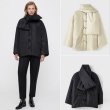 画像12: bow muffler down half coat jacket 　  bowマフラーダウンハーフコートジャケット (12)