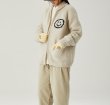 画像11: Back Smile Classic Polo Collar Zipper Sweater Jacket Knitted Cardigan jacket blouson　ユニセッ クス男女兼用スマイル編み込みジップアップカウチンカーディガンジャケットジャンパー セーター (11)