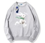 画像1: NASA x  Running Rabbi round neck sweat shirt ユニセックス 男女兼用 NASAナサ×ラビットウサギプリント スウェット トレーナー (1)