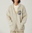 画像16: Back Smile Classic Polo Collar Zipper Sweater Jacket Knitted Cardigan jacket blouson　ユニセッ クス男女兼用スマイル編み込みジップアップカウチンカーディガンジャケットジャンパー セーター (16)