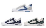画像4: leather paisley LACE-UP SNEAKERS shoes 　ユニセックス男女兼用ペイズリーバンダナ柄レザーレースアップスニーカー カジュアル シューズ (4)