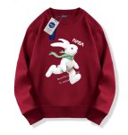 画像4: NASA x  Running Rabbi round neck sweat shirt ユニセックス 男女兼用 NASAナサ×ラビットウサギプリント スウェット トレーナー (4)