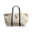 画像1: Mickey Mouse Canvas Tote Shoulder Bag handbag 　ミッキーマウス ミッキーキャンバストートショルダーバッグエコショッピングバッグ (1)