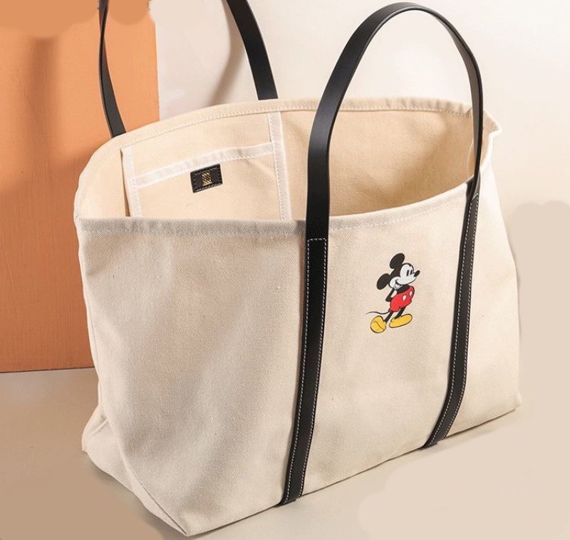 Mickey Mouse Canvas Tote Shoulder Bag handbag ミッキーマウス
