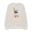 画像1: MLB×Sunglasses rabbit printsweat pullover sweater Sweat Shirts ユニセックス男女兼用 MLB×サングラスラビットスウェットプルオーバースウェット  トレーナー (1)