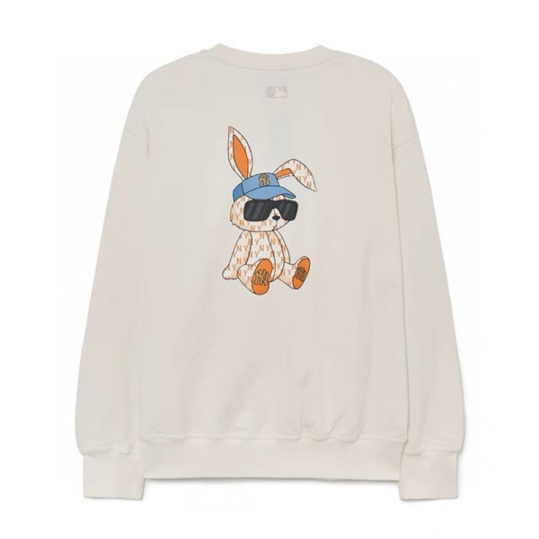 画像1: MLB×Sunglasses rabbit printsweat pullover sweater Sweat Shirts ユニセックス男女兼用 MLB×サングラスラビットスウェットプルオーバースウェット  トレーナー (1)