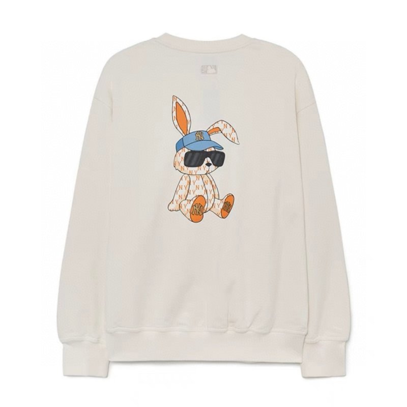 画像1: MLB×Sunglasses rabbit printsweat pullover sweater Sweat Shirts ユニセックス男女兼用 MLB×サングラスラビットスウェットプルオーバースウェット  トレーナー (1)