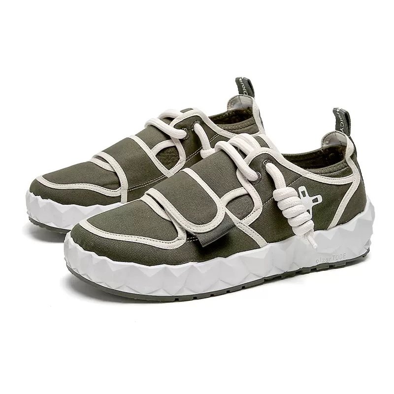 画像3: ugly cute thick-soled canvas sneakers slip-on sports leisure loafers shoes  ユニセックス男女兼用アグリーソールスニーカー キャンバス スニーカー スリッポン  ローファーカジュアル シューズ (3)