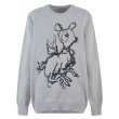 画像2: angel deer embroidered round neck cardigan sweater   エンジェル＆バンビラウンドネックカーディガン&セーター (2)