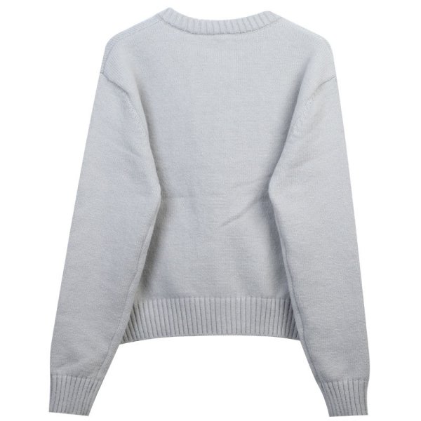 画像4: angel deer embroidered round neck cardigan sweater   エンジェル＆バンビラウンドネックカーディガン&セーター (4)