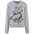 画像1: angel deer embroidered round neck cardigan sweater   エンジェル＆バンビラウンドネックカーディガン&セーター (1)