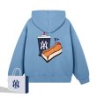 画像1: 22 NY drink & hot dog print hoodie sweater  ユニセックス 男女兼用 NYドリンク＆ホットドッグプリント フーディスウェットパーカー (1)