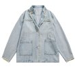 画像1: fringed denim jacket   フリンジデニムジャケット (1)