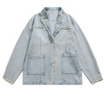 画像1: fringed denim jacket   フリンジデニムジャケット (1)