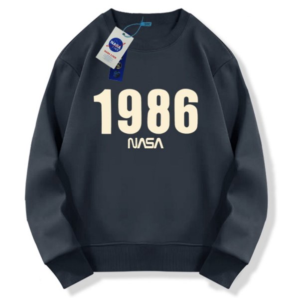 画像1: Nasa x 1986 round neck sweat shirt ユニセックス 男女兼用 1986×NASAナサプリント スウェット トレーナー (1)