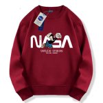 画像5: Nasa x Popeye round neck sweat shirt ユニセックス 男女兼用 ポパイ×NASAナサプリント スウェット トレーナー (5)