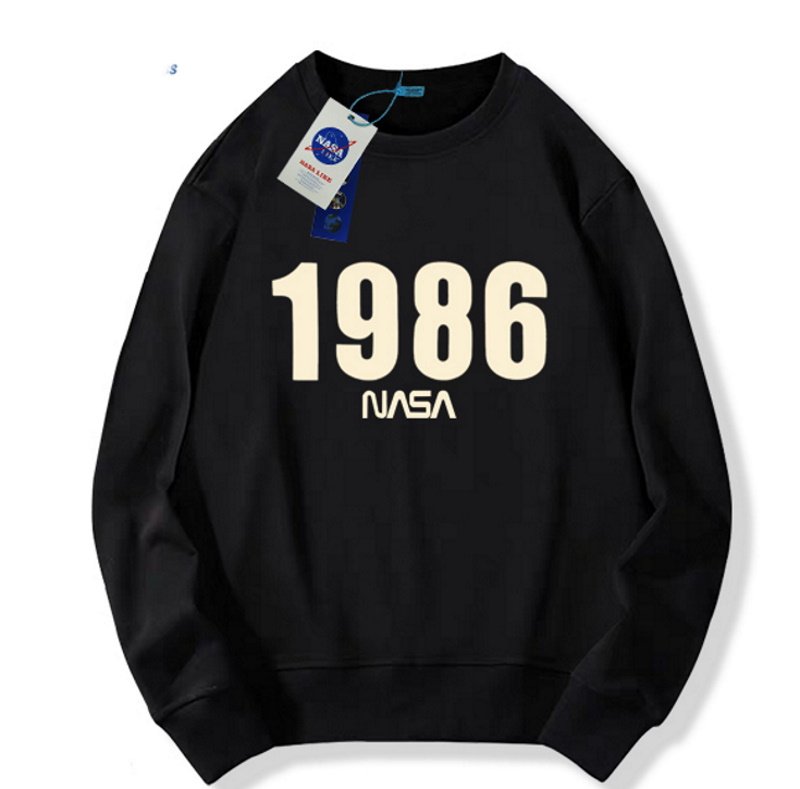画像7: Nasa x 1986 round neck sweat shirt ユニセックス 男女兼用 1986×NASAナサプリント スウェット トレーナー (7)