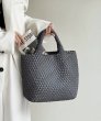 画像6: New hand-woven large-capacity tote shoulder Messenger handbag 　ハンドウオウブン 編み込みトートショルダーバッグ (6)