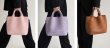 画像14: New hand-woven large-capacity tote shoulder Messenger handbag 　ハンドウオウブン 編み込みトートショルダーバッグ (14)