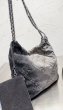 画像8: washed denim rhombus chain bag totoe Shoulder Strap Square Bag　デニムチェーンショルダー紐スクエアバッグショルダーバッグクラッチトートバッグ (8)