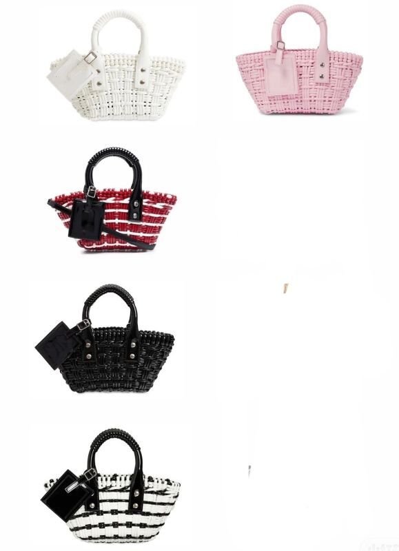 画像11: PU LEATHER BRAIDED MINI TOTE SHOULDER BAG レザー編み込みミニトートショルダーバッグクラッチかご籠バッグ (11)