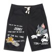 画像3: Tom and Jerry Logo Print Sweat Short Half Pants トムとジェリー トム＆ジェリー ロゴ入り スウェット ハーフ ショートパンツ ジョガーパンツ ユニセックス 男女兼用  (3)
