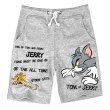 画像2: Tom and Jerry Logo Print Sweat Short Half Pants トムとジェリー トム＆ジェリー ロゴ入り スウェット ハーフ ショートパンツ ジョガーパンツ ユニセックス 男女兼用  (2)