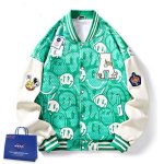 画像3: NASA x Smile jumperBASEBALL JACKET baseball uniform jacket blouson ユニセックス 男女兼用NASAナサ××スマイルスタジアムジャンパー スタジャン MA-1 ボンバー ジャケット ブルゾン (3)