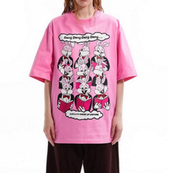 画像1: Bugs Bunny Print T-shirt　バックスバニープリント5分袖Tシャツ  (1)