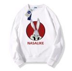 画像2: Bugs Bunny ×NASA round neck sweat shirt ユニセックス 男女兼用バックスバニー ×ナサNASAプリント スウェット トレーナー (2)