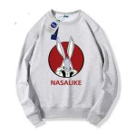 画像4: Bugs Bunny ×NASA round neck sweat shirt ユニセックス 男女兼用バックスバニー ×ナサNASAプリント スウェット トレーナー (4)