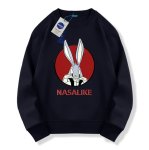 画像5: Bugs Bunny ×NASA round neck sweat shirt ユニセックス 男女兼用バックスバニー ×ナサNASAプリント スウェット トレーナー (5)