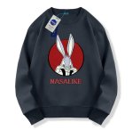 画像3: Bugs Bunny ×NASA round neck sweat shirt ユニセックス 男女兼用バックスバニー ×ナサNASAプリント スウェット トレーナー (3)