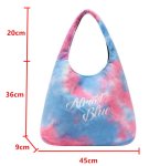 画像5: almost blue tie-dye shoulder bag  tote bag　タイダイ絞り染めショルダートートバッグ (5)