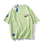 画像7: NASA x Astronaut x Raindrop swoosh Print Short-sleeved T-shirt　ユニセックス男女兼用 NASA ナサ ×宇宙飛行士×雨だれスウォッシュプリント 半袖Tシャツ (7)