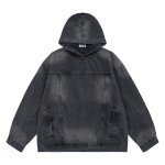 画像2: Unisex denim hoodie jacketHoodie  ユニセックス 男女兼用デニムフーディパーカー (2)