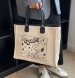 画像3: Mickey & Snoopy Canvas tote shoulder handbag　ミッキー＆スヌーピーキャンバス トートショルダーハンドバッグ (3)