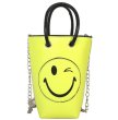 画像1: Smile bucket mobile phone bag all-match chain candy color messenger bag tote shoulder handbag　スマイルキャンディーカラートートショルダーチェーンハンドバッグ (1)