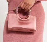 画像3: diamond-encrusted handbag TOTE  BAG　ラインストーンハンドルスモールトートバッグ (3)
