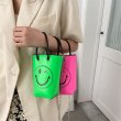 画像5: Smile bucket mobile phone bag all-match chain candy color messenger bag tote shoulder handbag　スマイルキャンディーカラートートショルダーチェーンハンドバッグ (5)