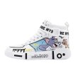 画像1: 23 Kids Womens Mens Tom & Jerry Paint Graffiti High Top Sneakers トムとジェリー トム＆ジェリー ペイント レースアッープハイカット スニーカー キッズサイズ (1)