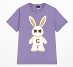 画像2: Rabbit retro cotton x kaws Print Short-sleeved T-shirt　ユニセックス男女兼用ラビット＆カウズリント 半袖Tシャツ (2)