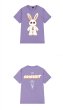 画像4: Rabbit retro cotton x kaws Print Short-sleeved T-shirt　ユニセックス男女兼用ラビット＆カウズリント 半袖Tシャツ (4)